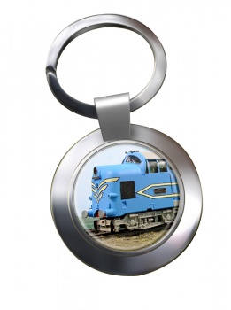 Deltic Locomotive Chrome Key Ring